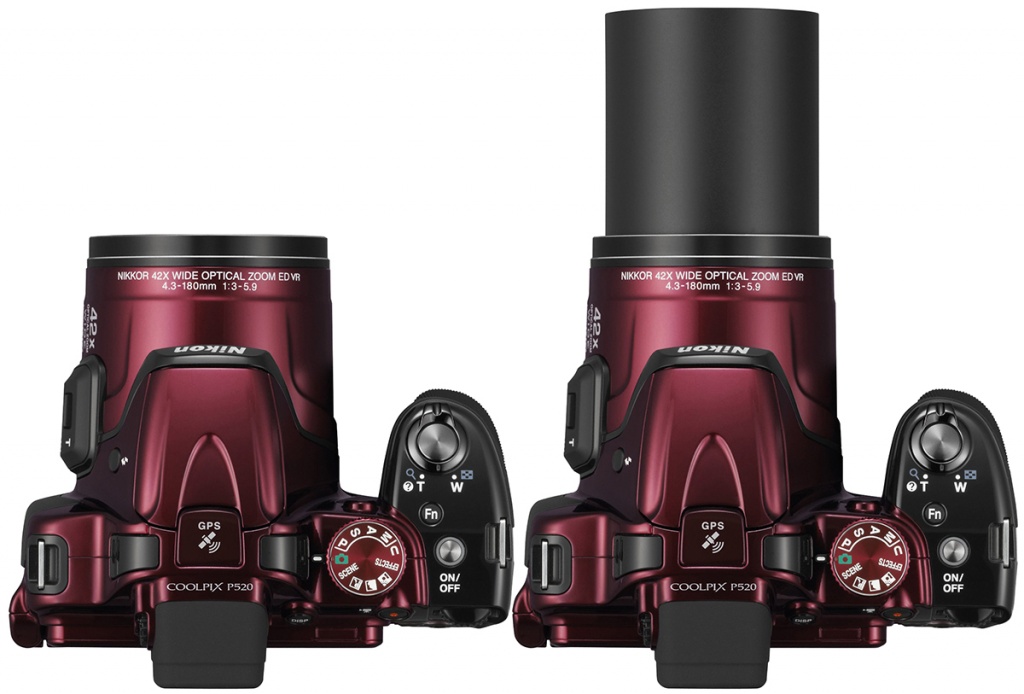 Nikon Coolpix P510 + Nikkor 42X Wide Optical Zoom ED VR 4,3-180